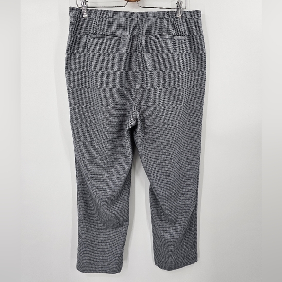 Loft Plaid Pull-On Pants Gray Size 14 - Picture 9 of 10